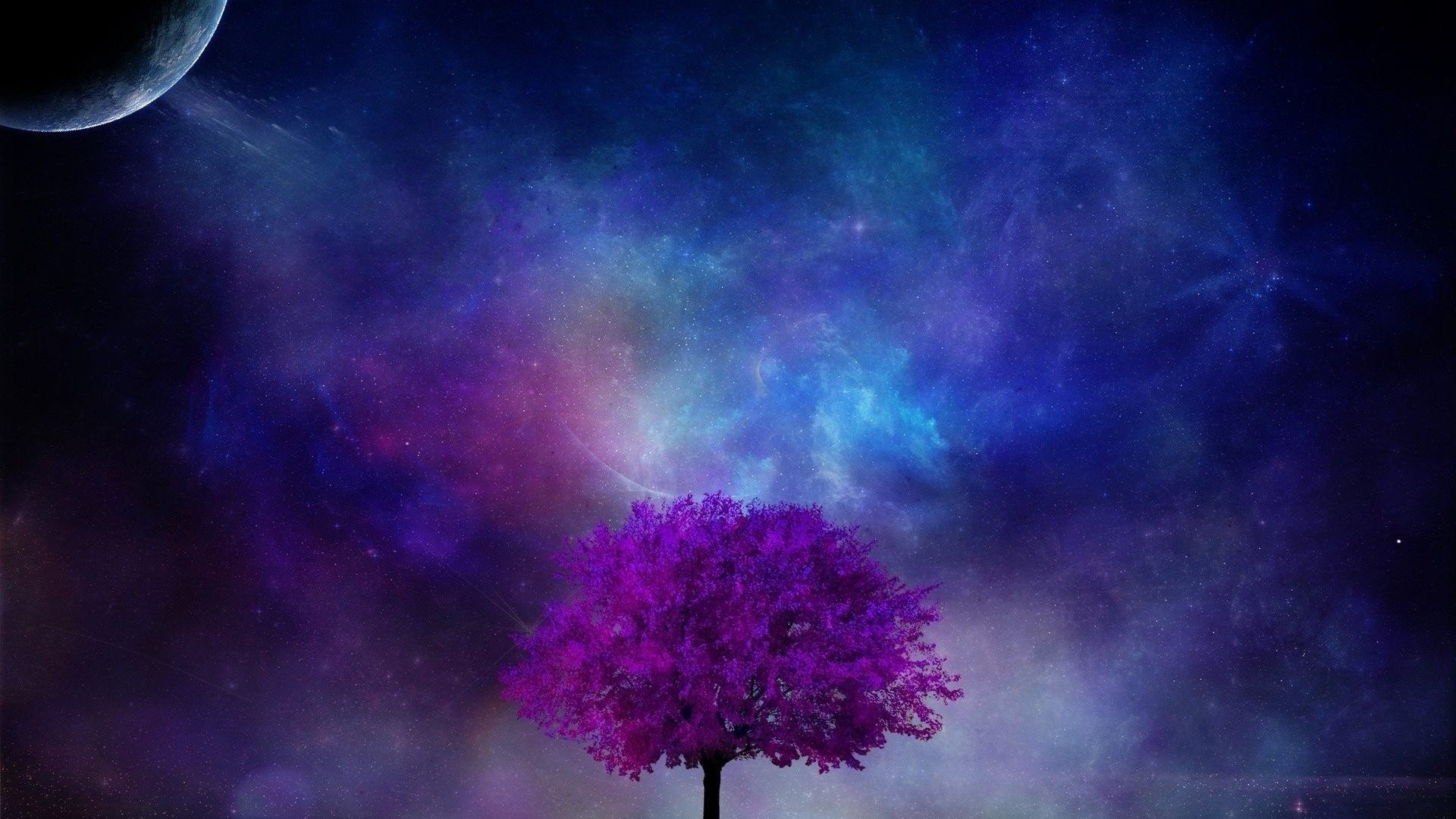 Purple Tree Wallpapers