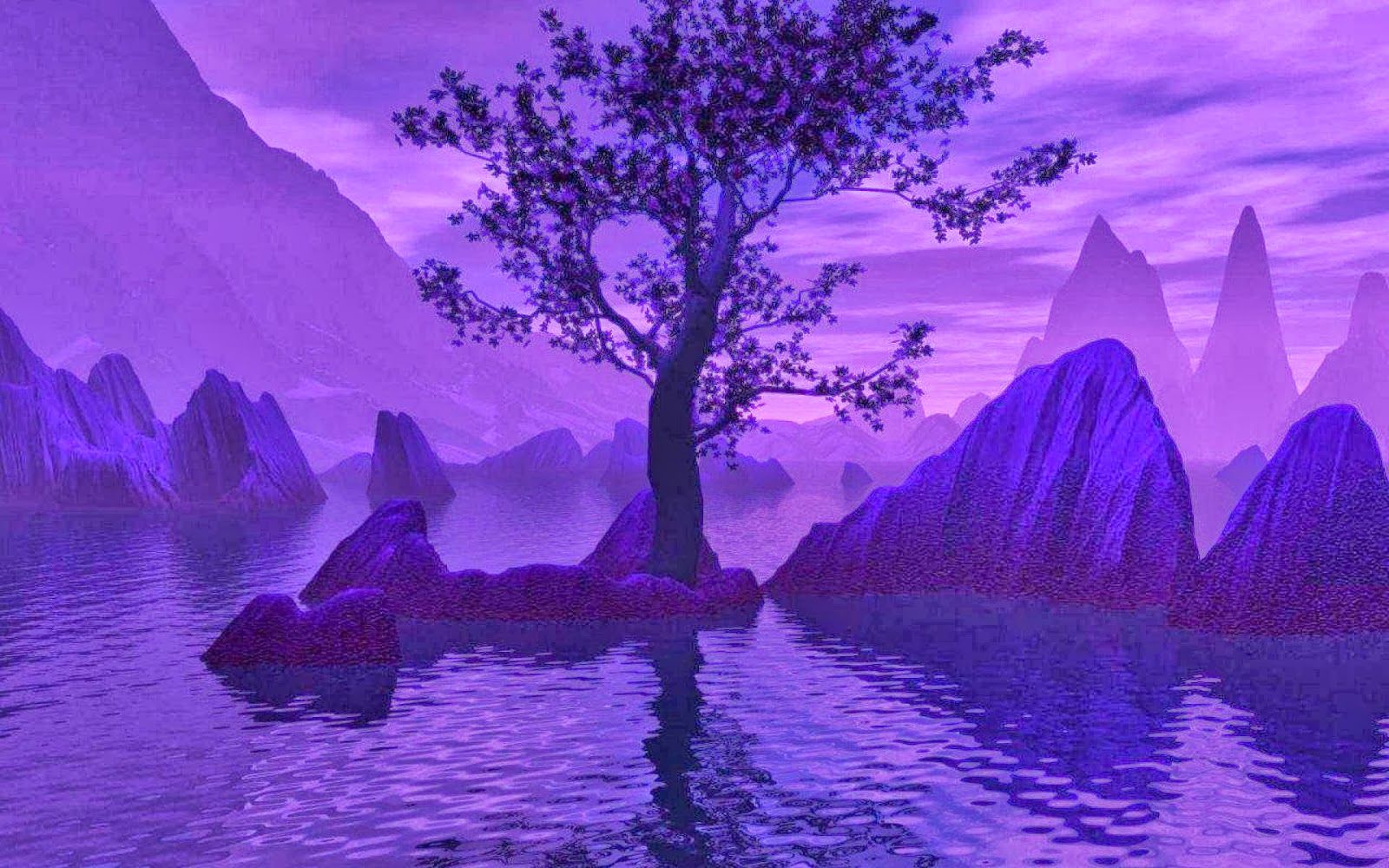 Purple Tree Wallpapers