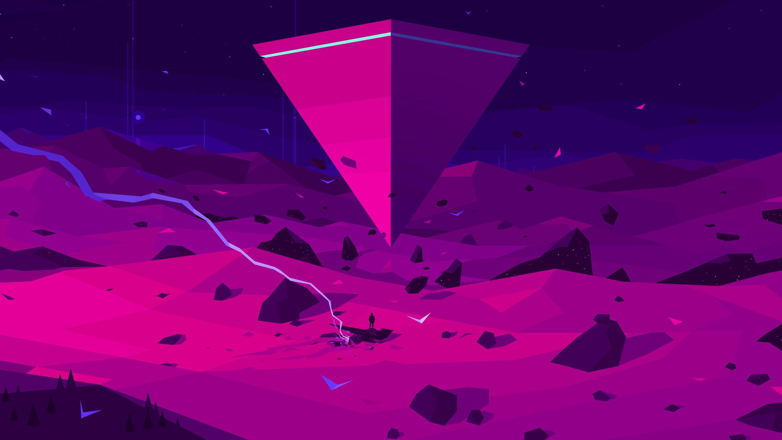 Purple Triangle Wallpapers