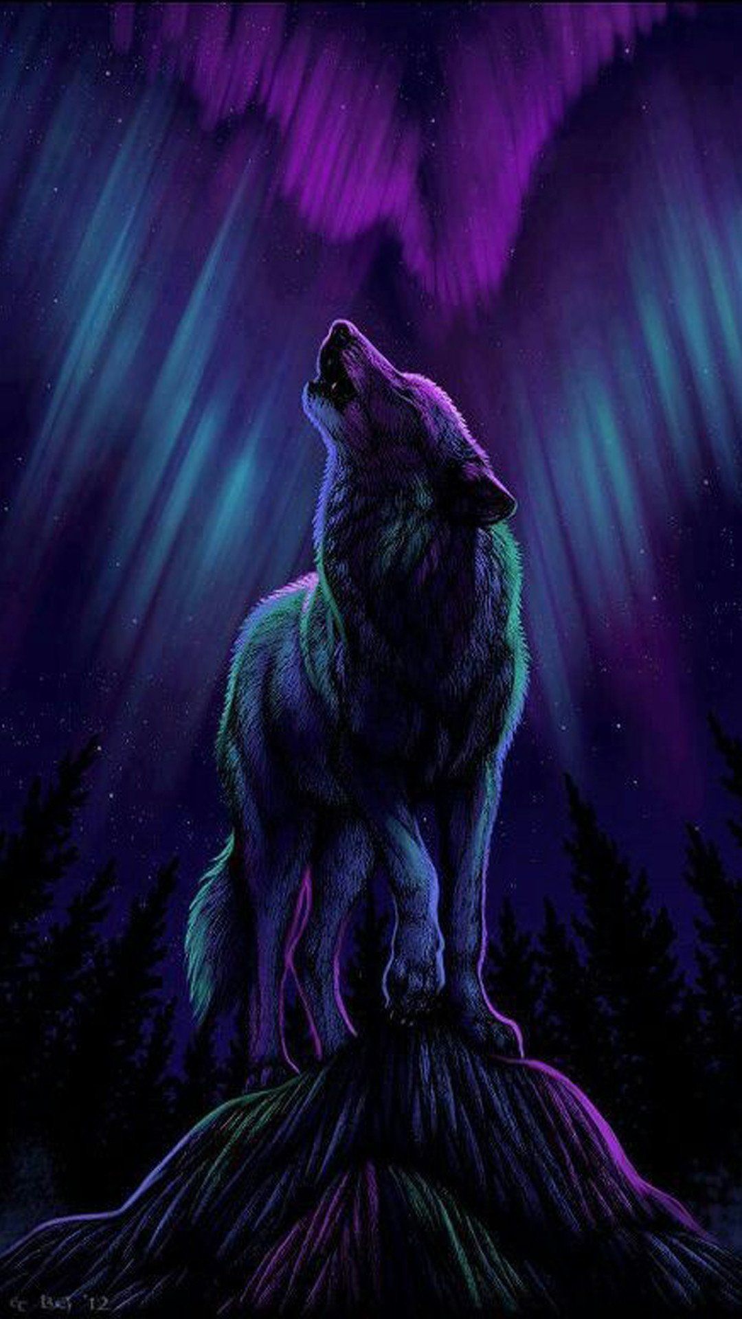 Purple Wolf Wallpapers