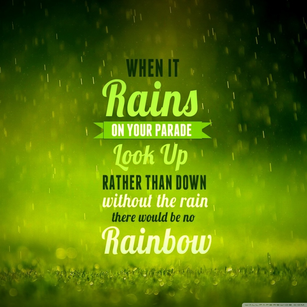 Quote About Rainy Day Wallpapers