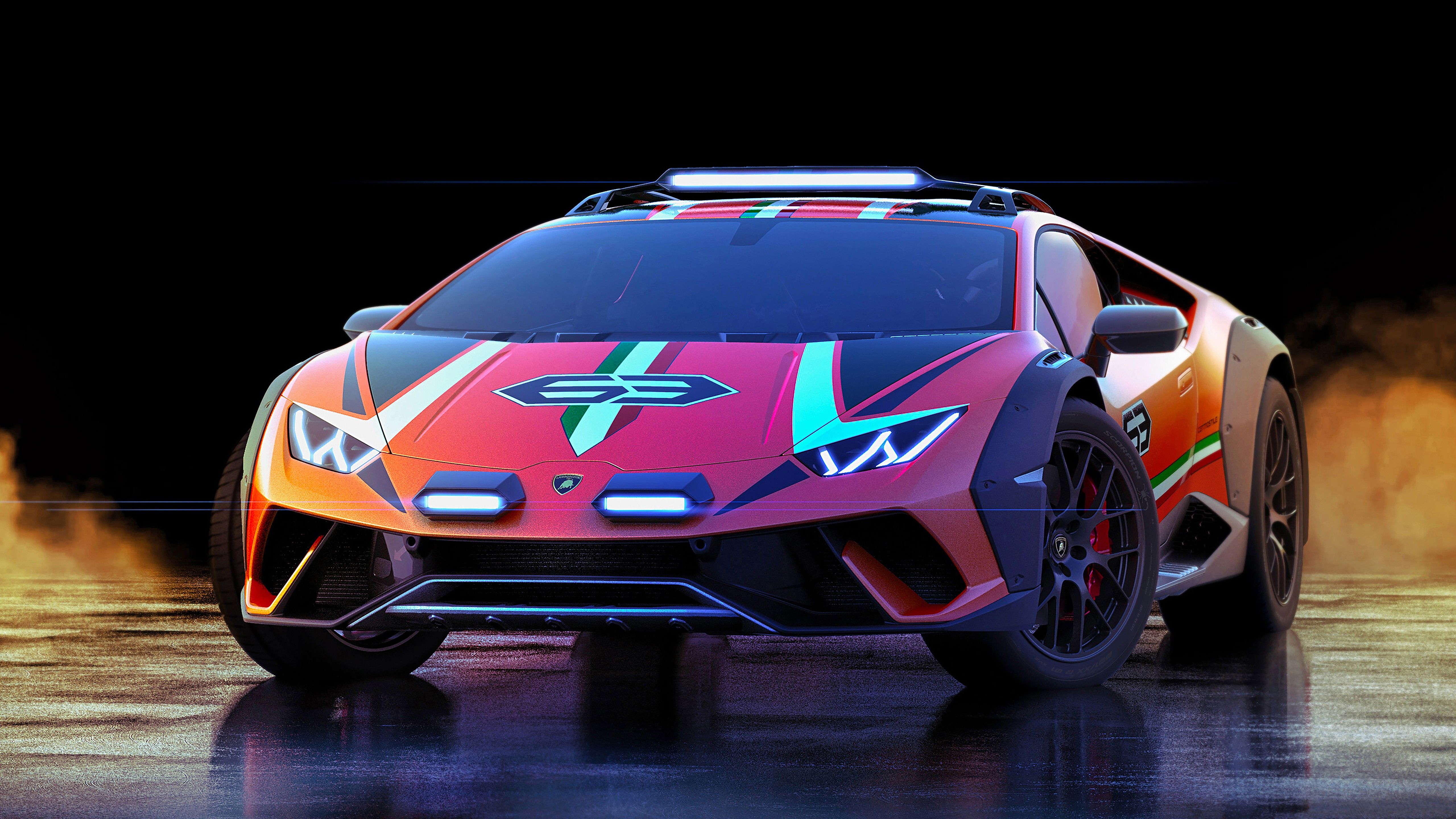 Rainbow Lamborghini Wallpapers