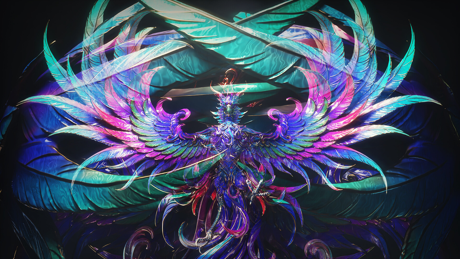 Rainbow Phoenix Wallpapers