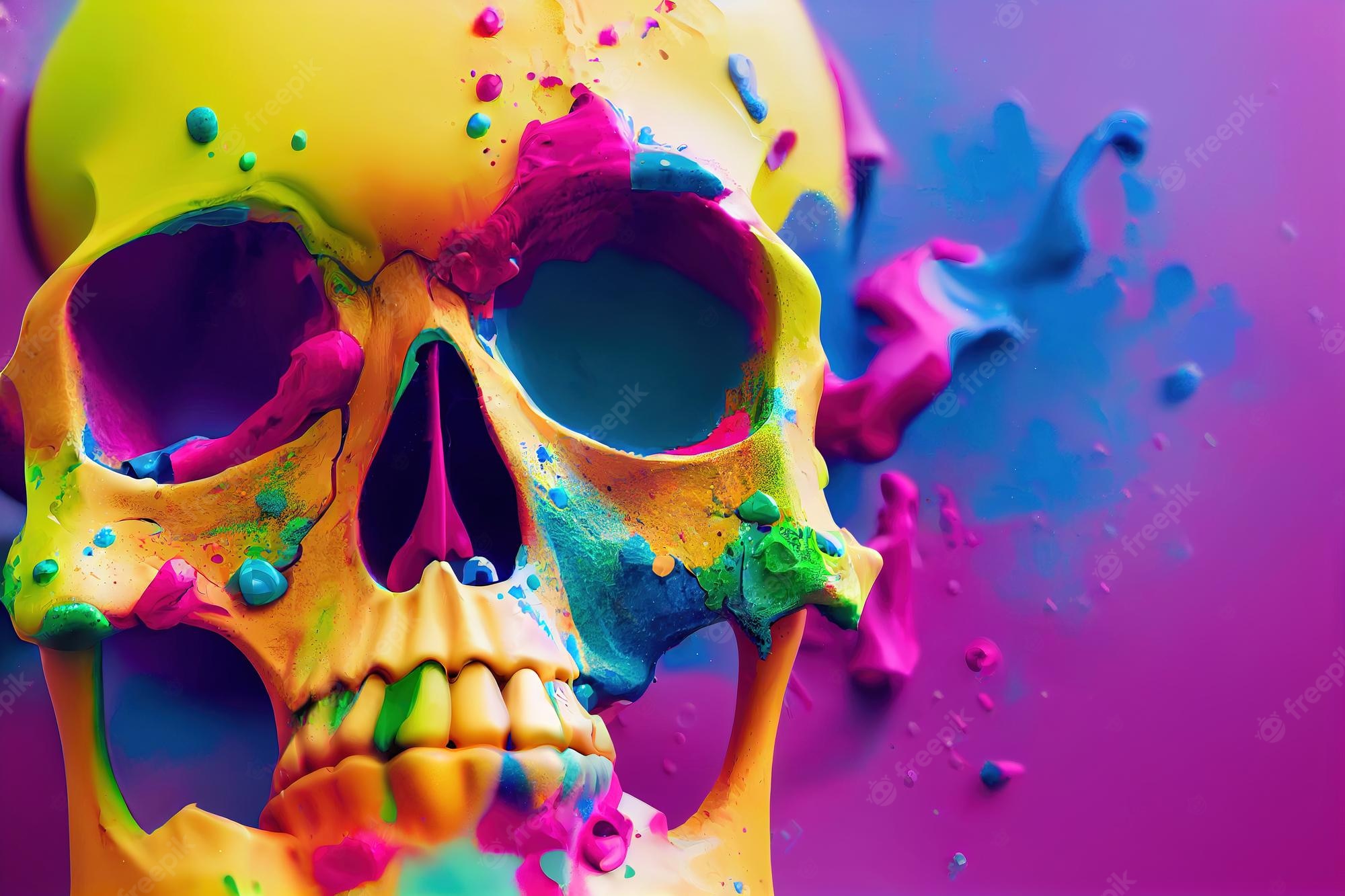 Rainbow Skull Wallpapers