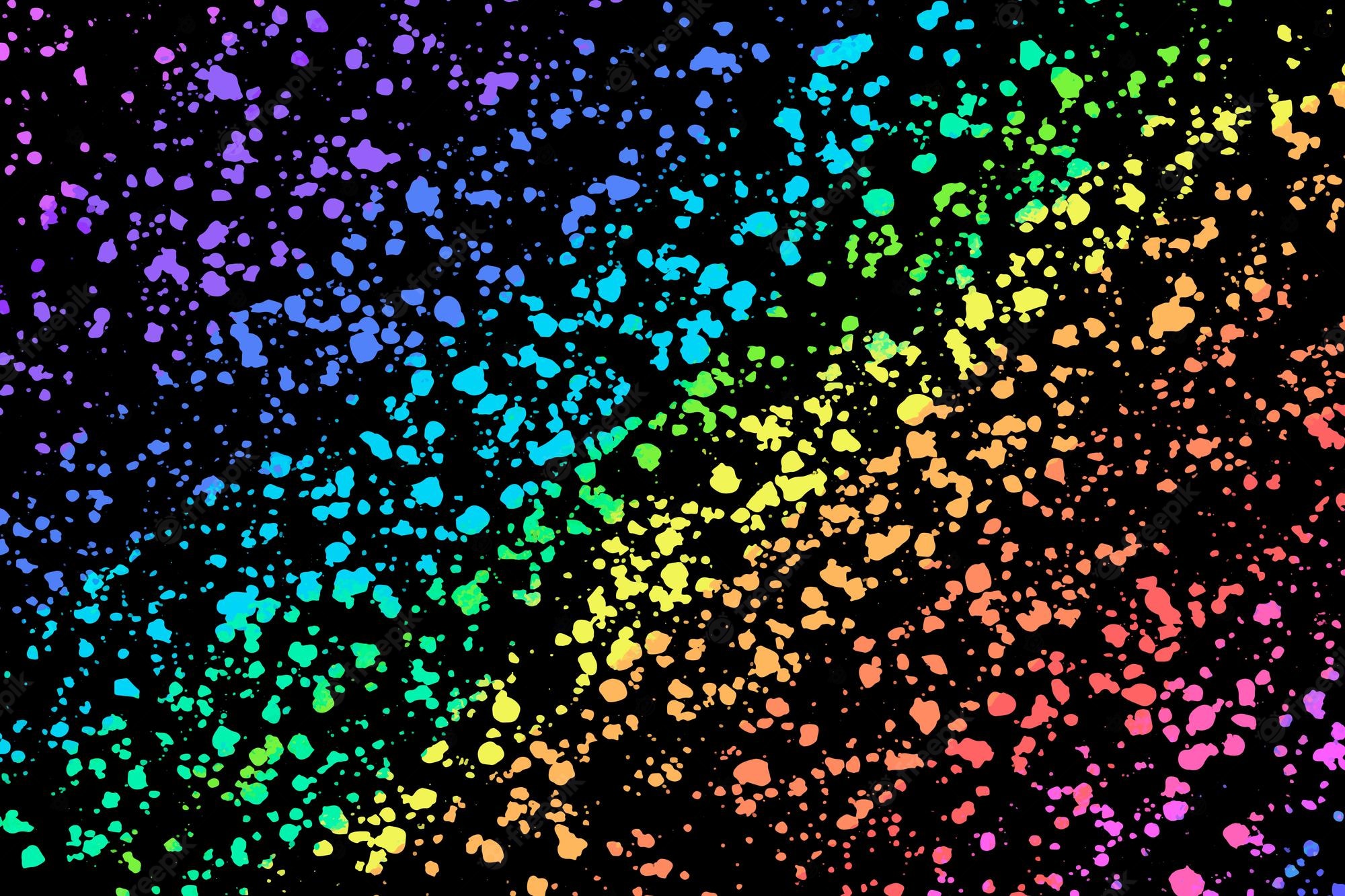 Rainbow Splatter Wallpapers