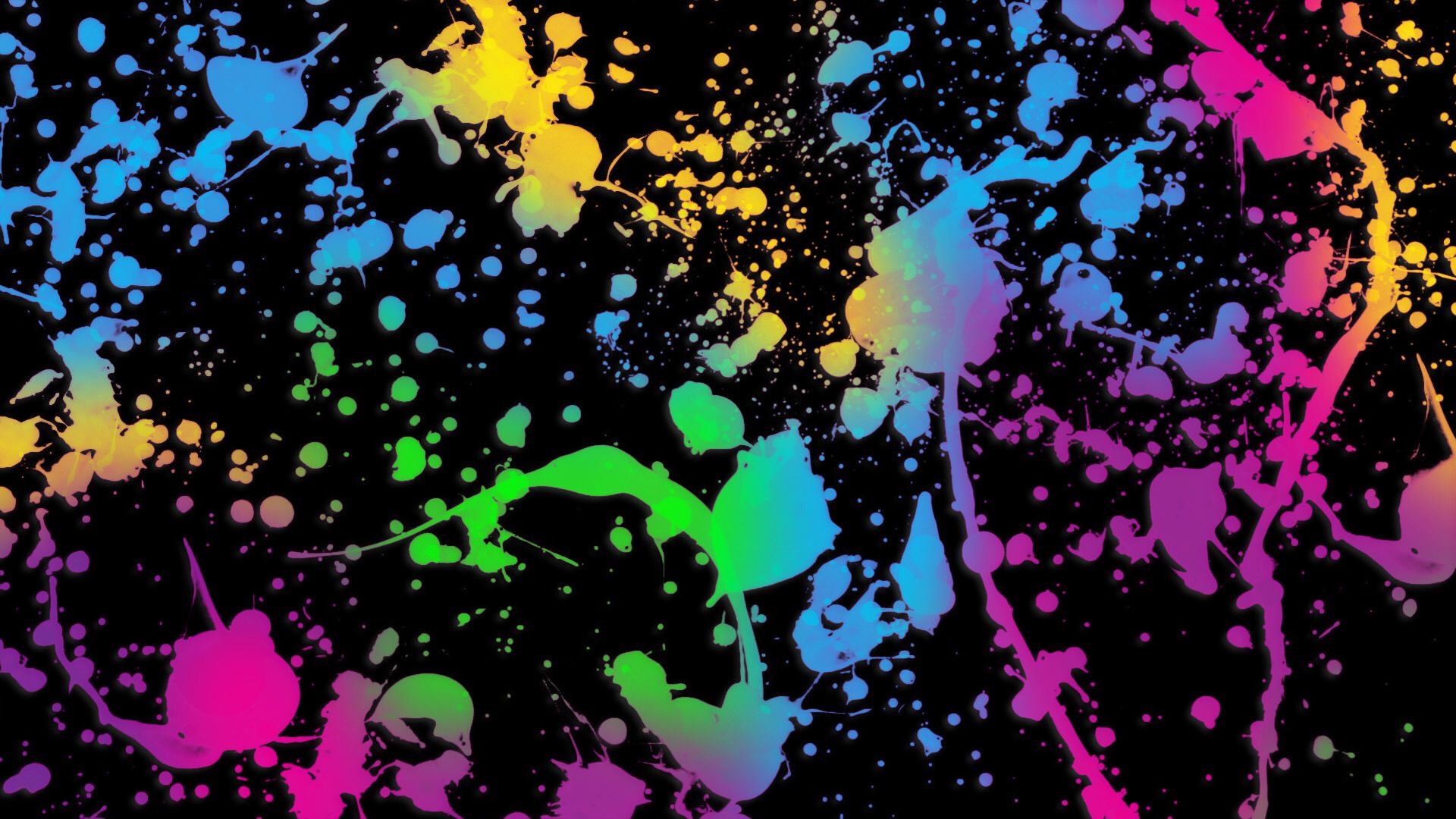 Rainbow Splatter Wallpapers