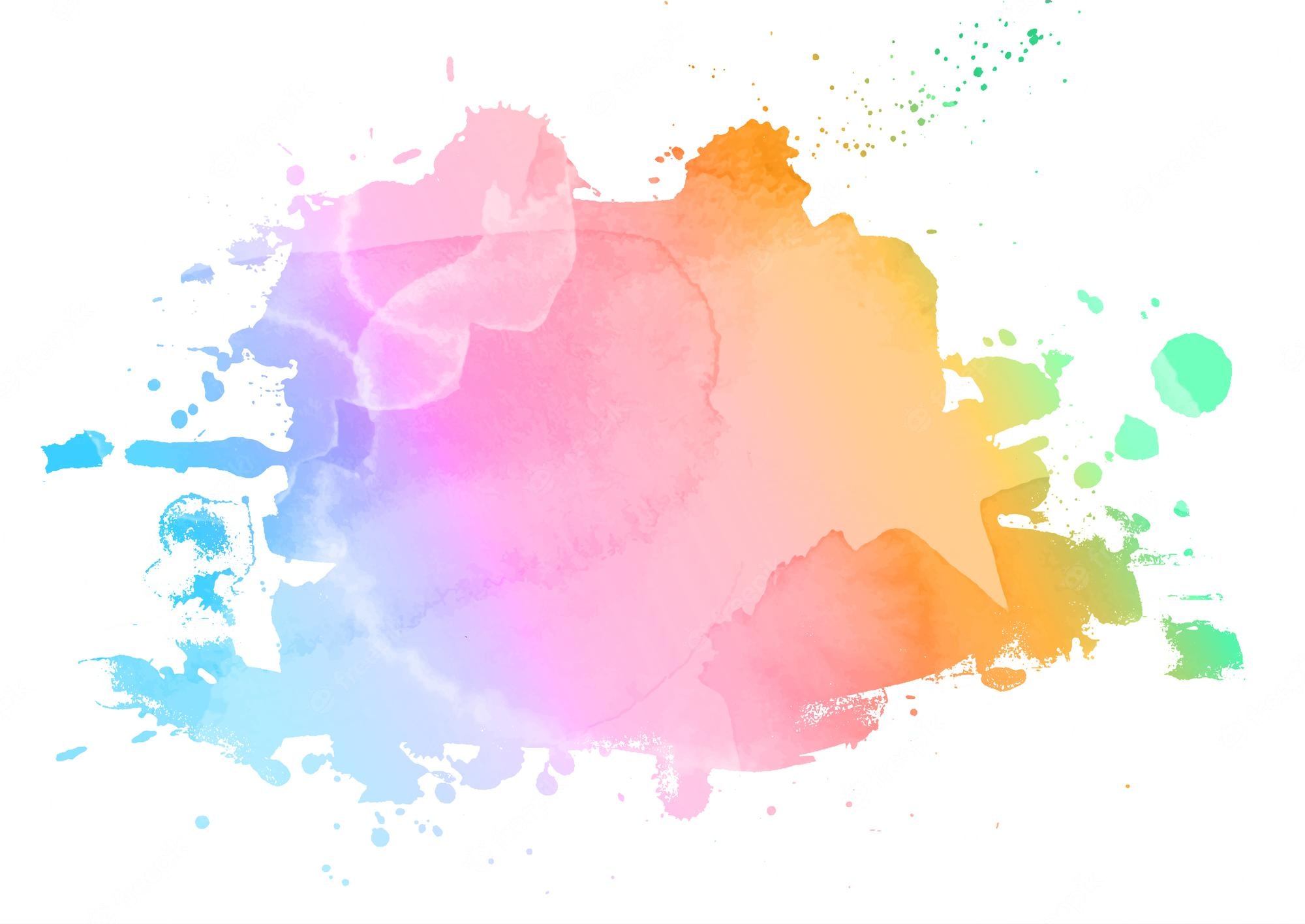 Rainbow Splatter Wallpapers