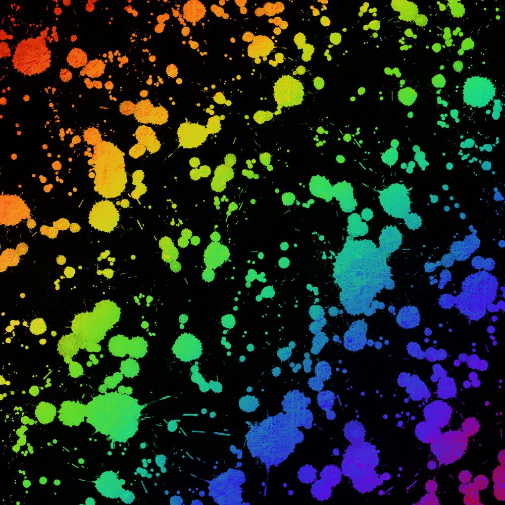 Rainbow Splatter Wallpapers