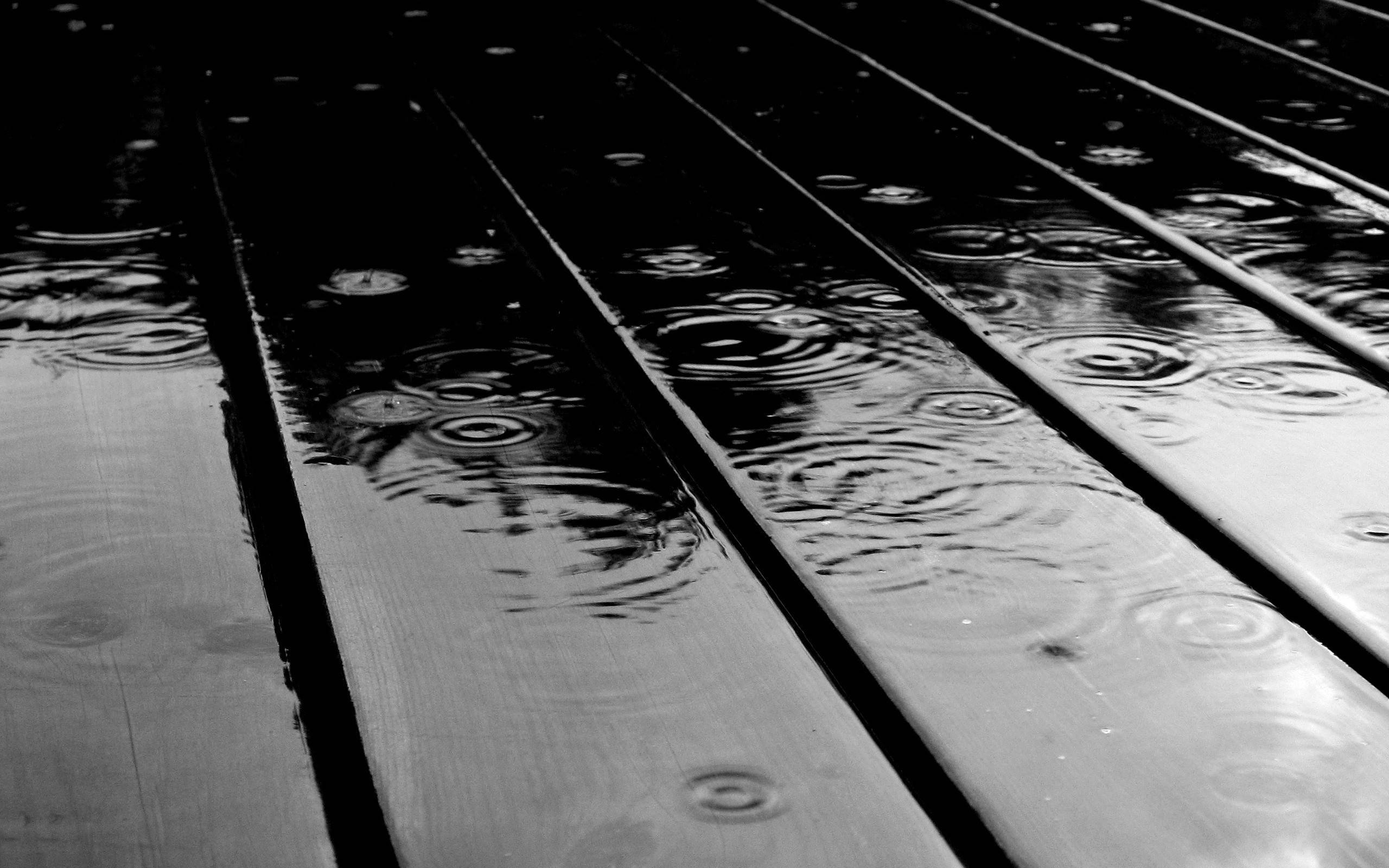 Raining Black And White Wallpapers