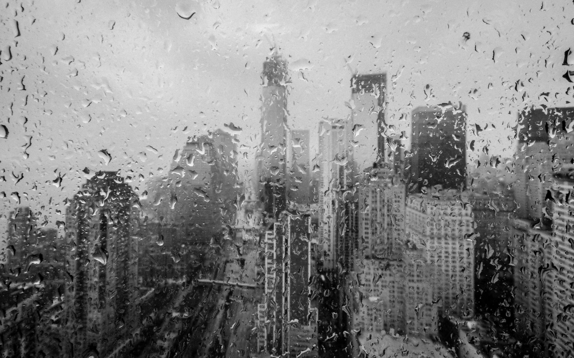 Raining Black And White Wallpapers