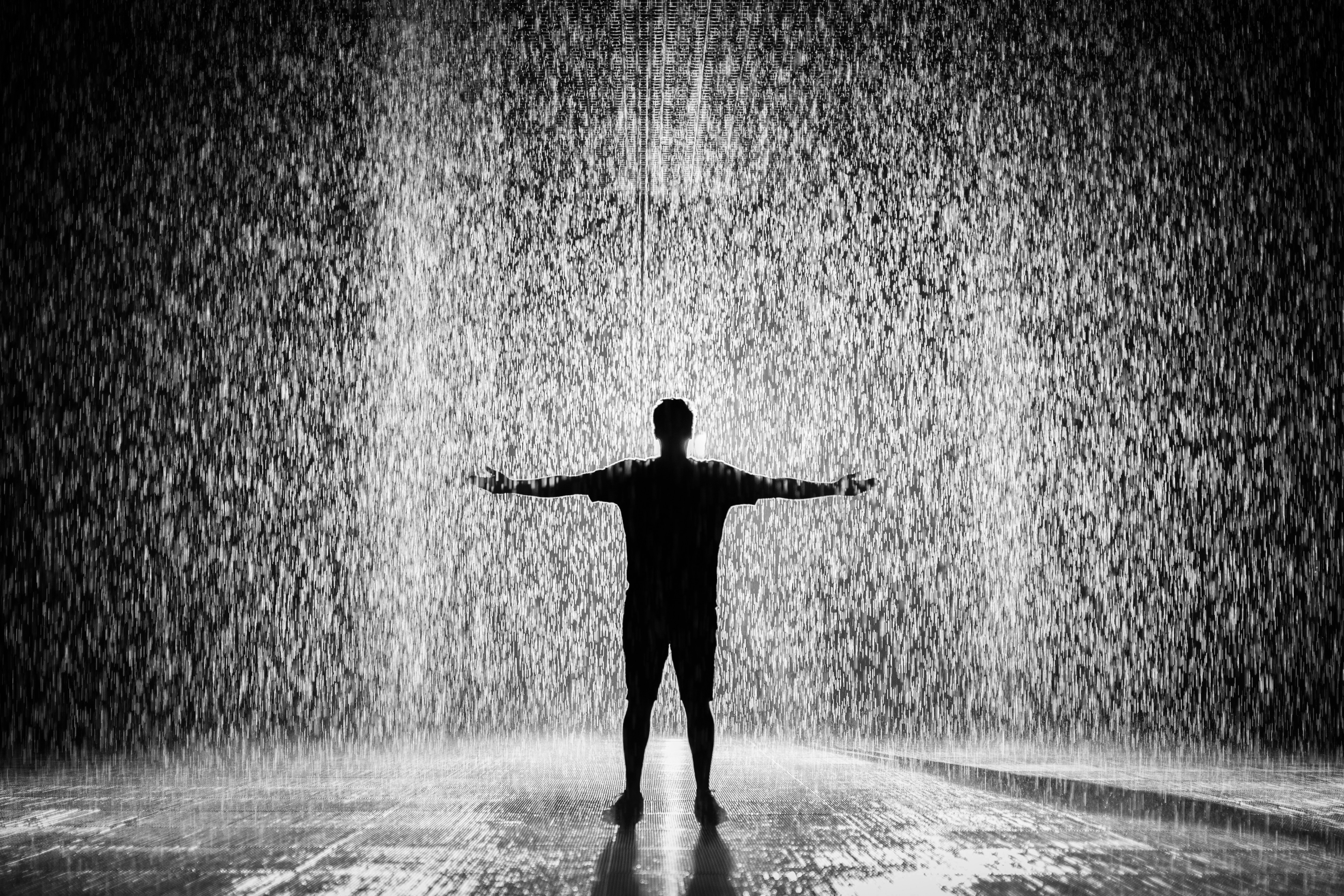 Raining Black And White Wallpapers