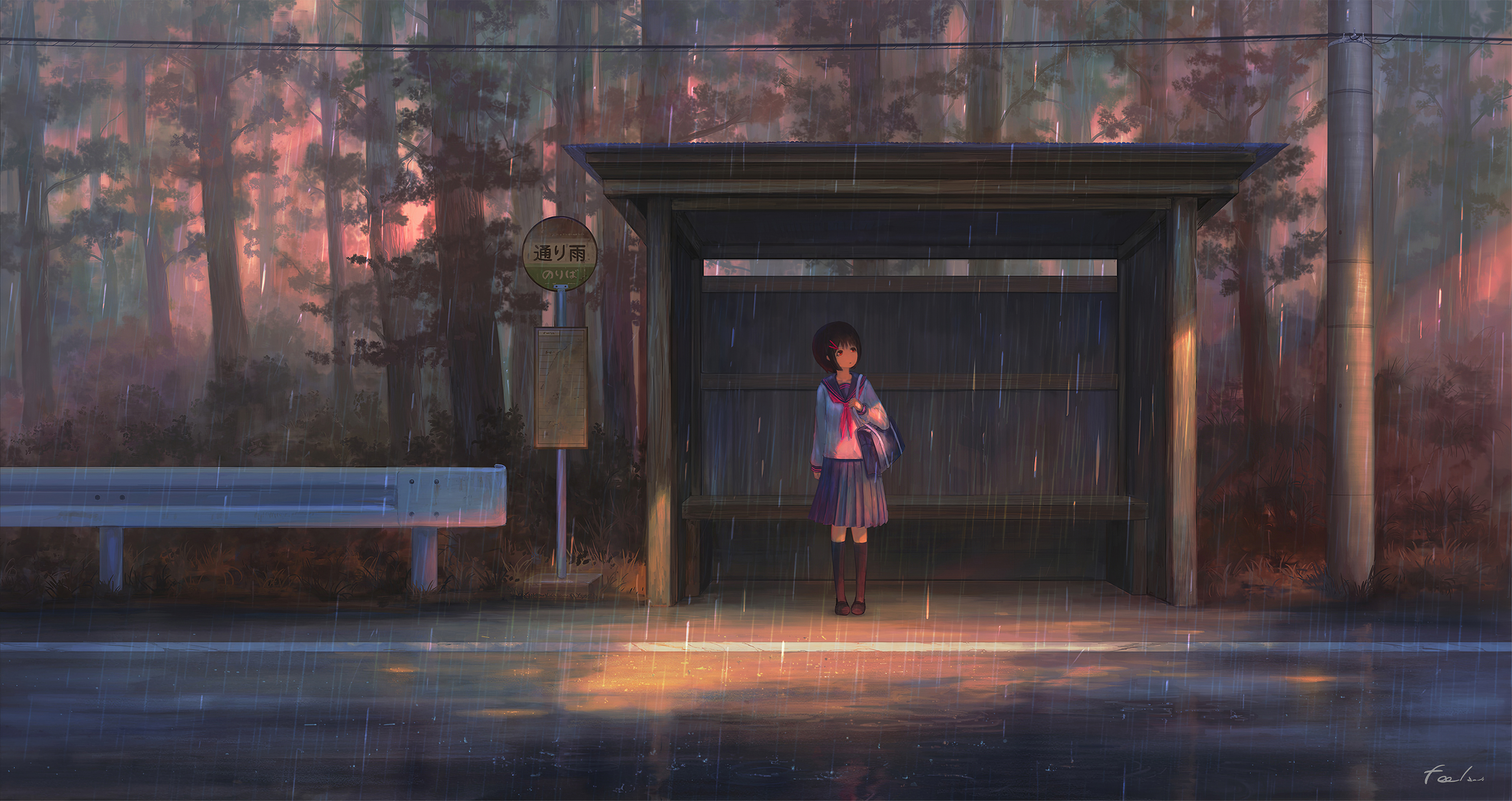 Rainy Anime Wallpapers