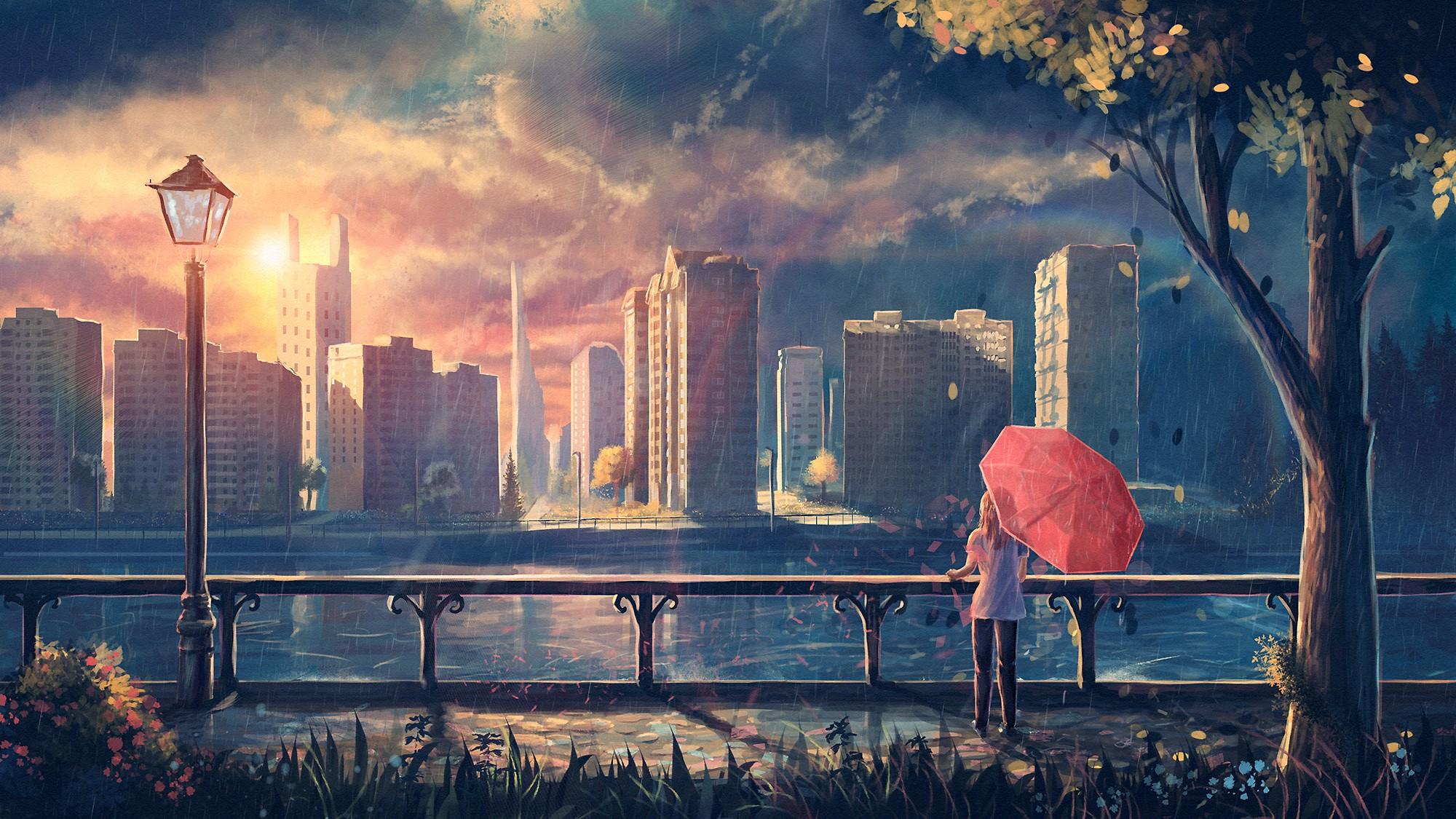 Rainy Anime Wallpapers