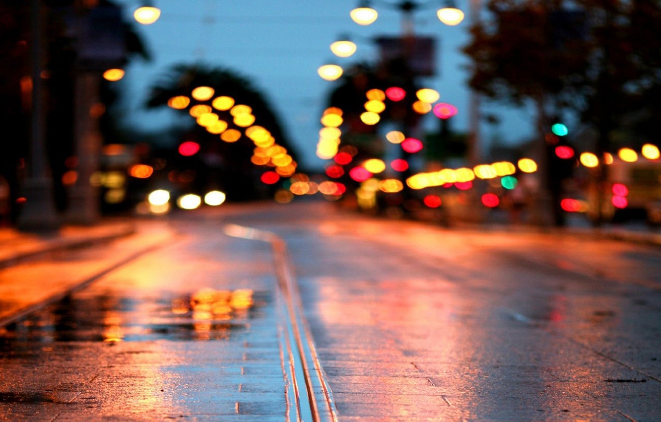 Rainy Road Wallpapers