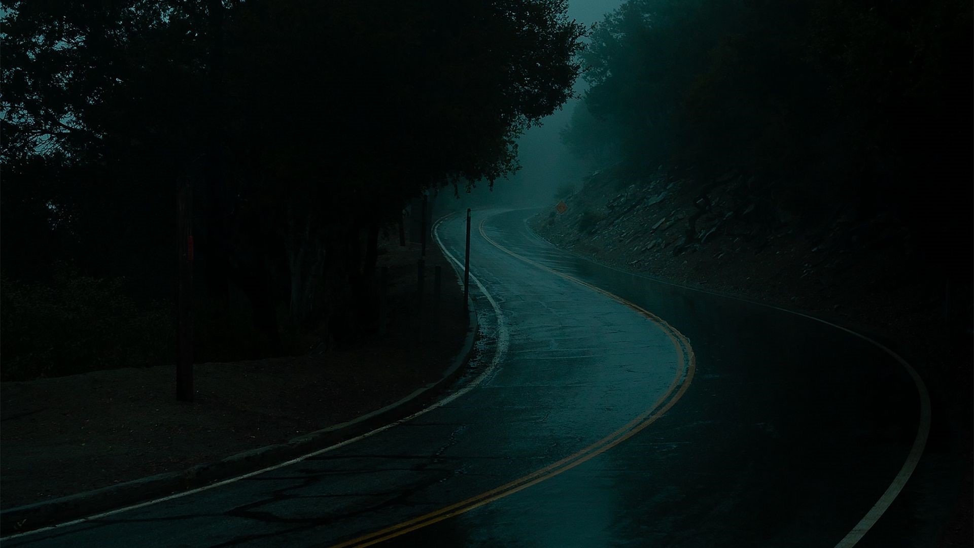 Rainy Road Wallpapers