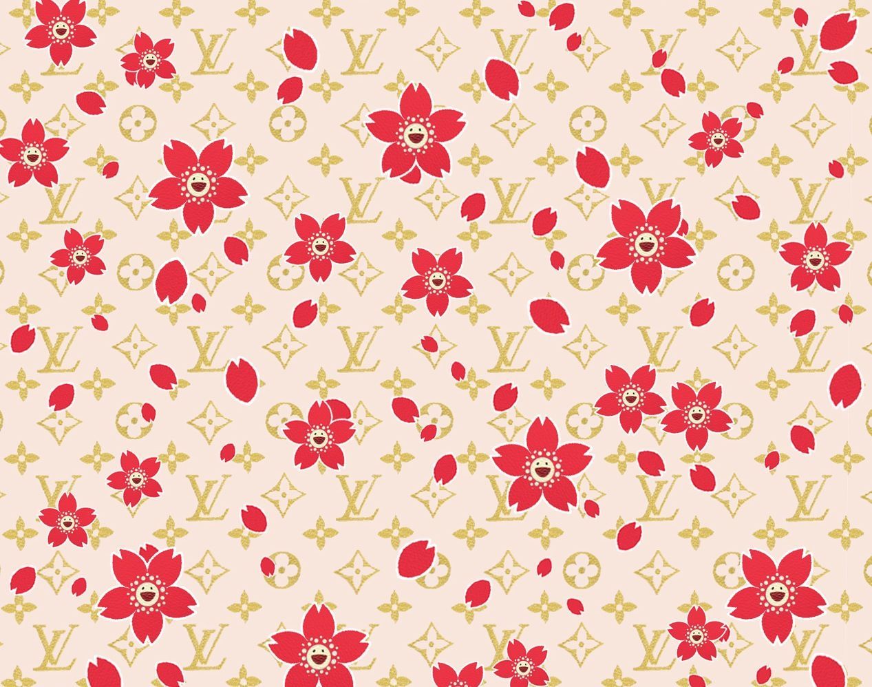 Red Louis Vuitton Wallpapers