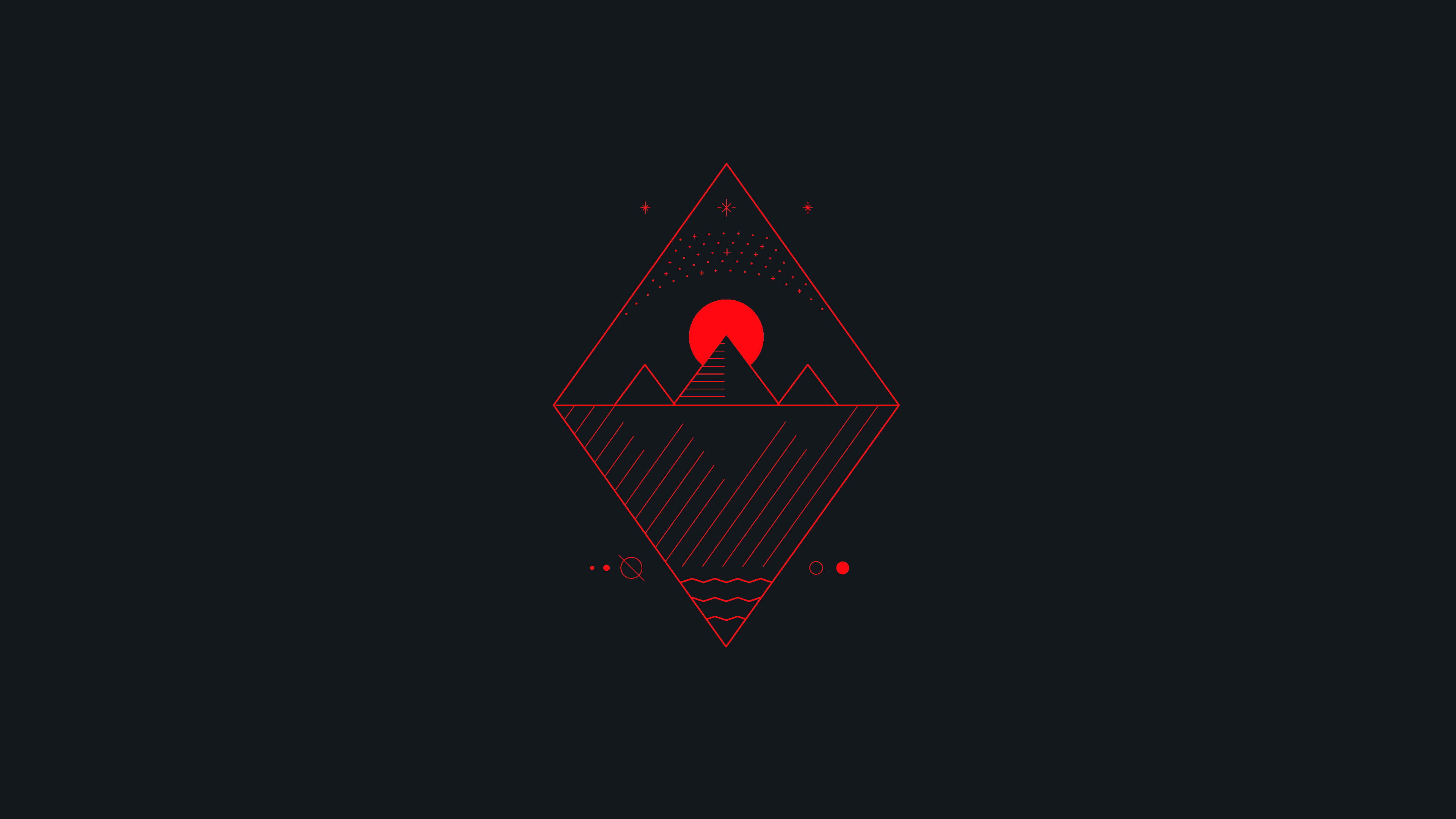 Red Minimalist Wallpapers