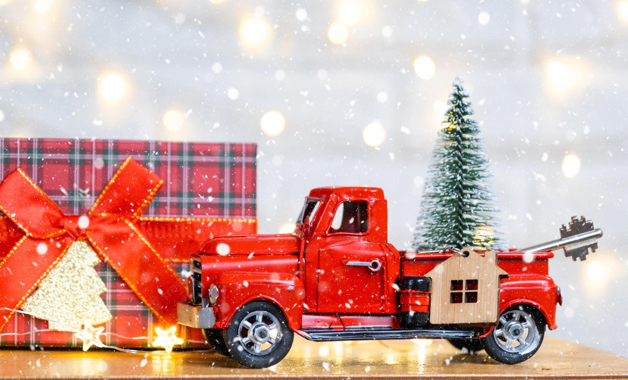 Red Truck Christmas Wallpapers