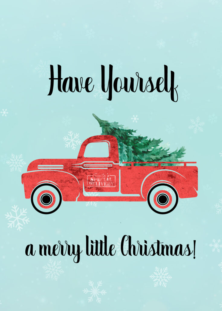 Red Truck Christmas Wallpapers