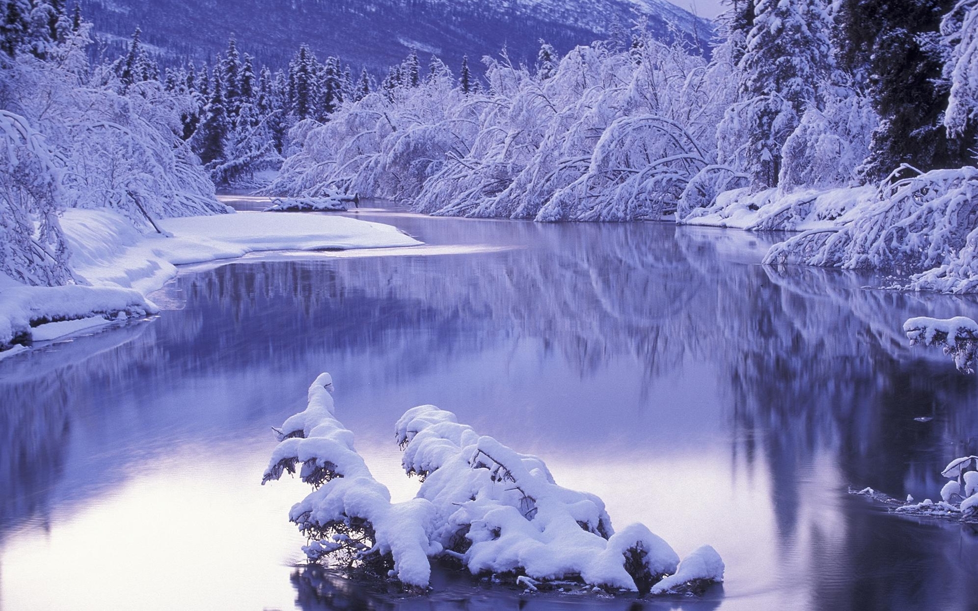 Rivers In Winter Wallpapers
