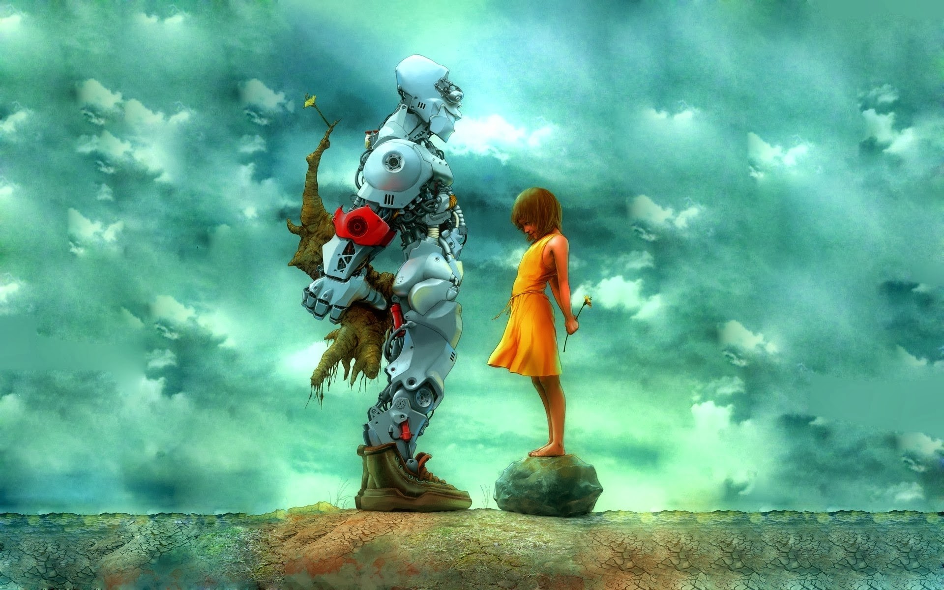 Robot Love Art Wallpapers