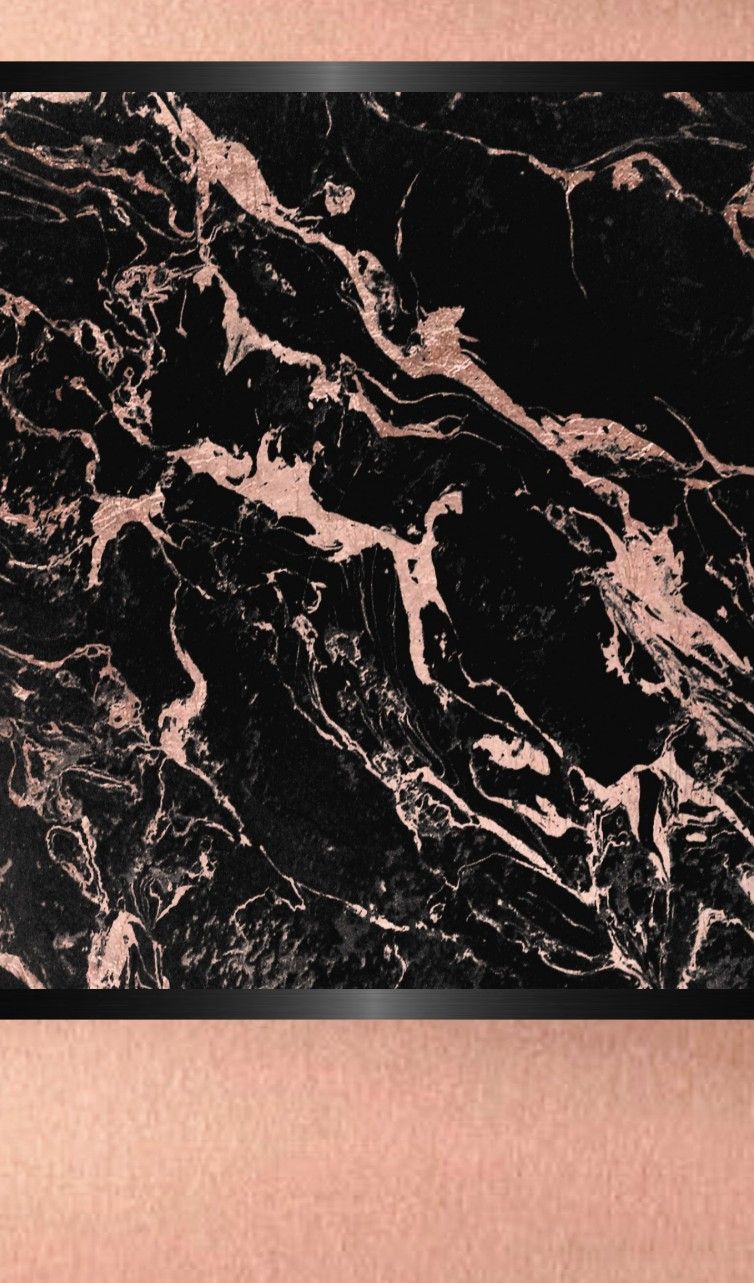 Rose Gold Black Marble Wallpapers