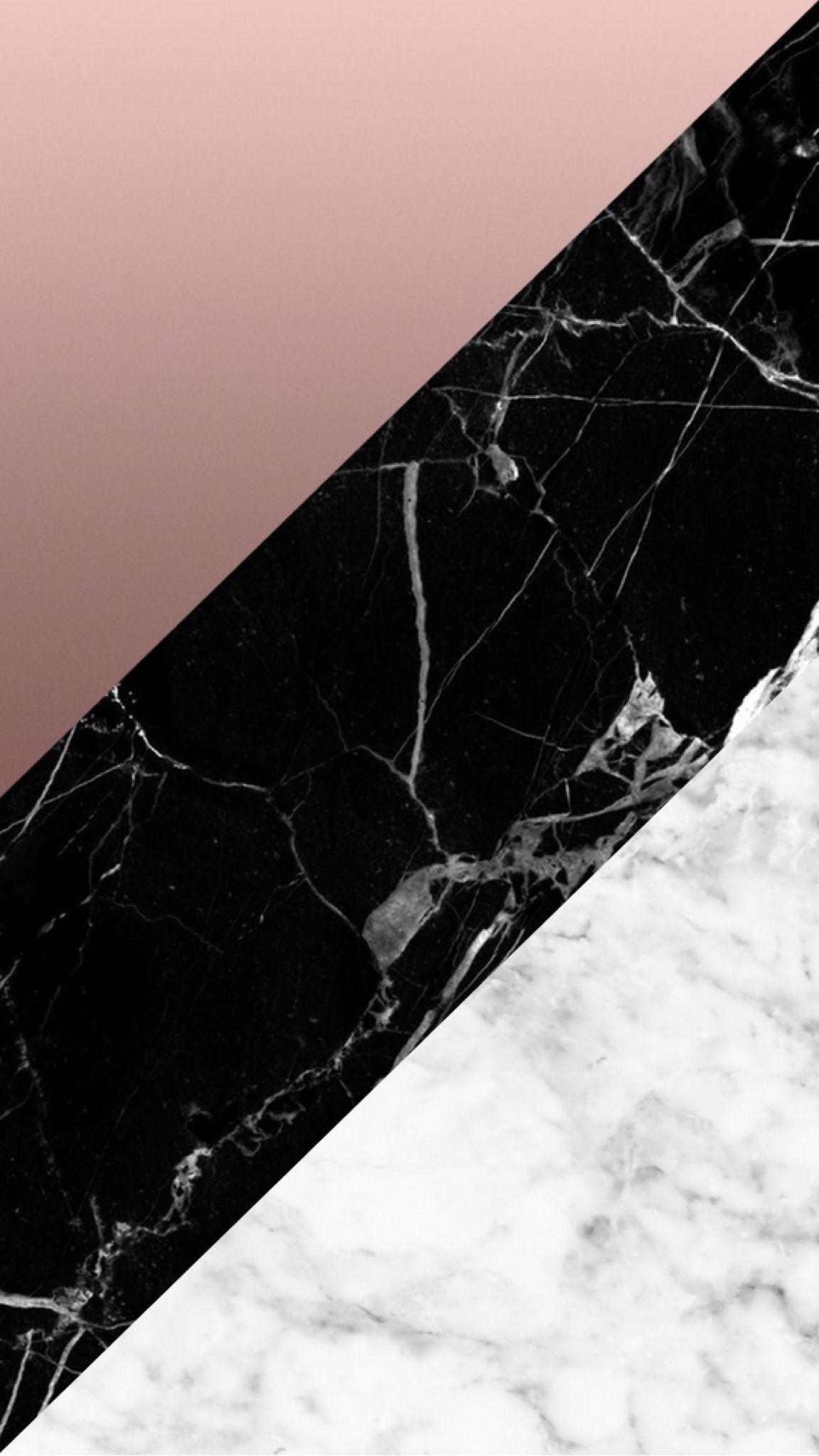 Rose Gold Black Marble Wallpapers