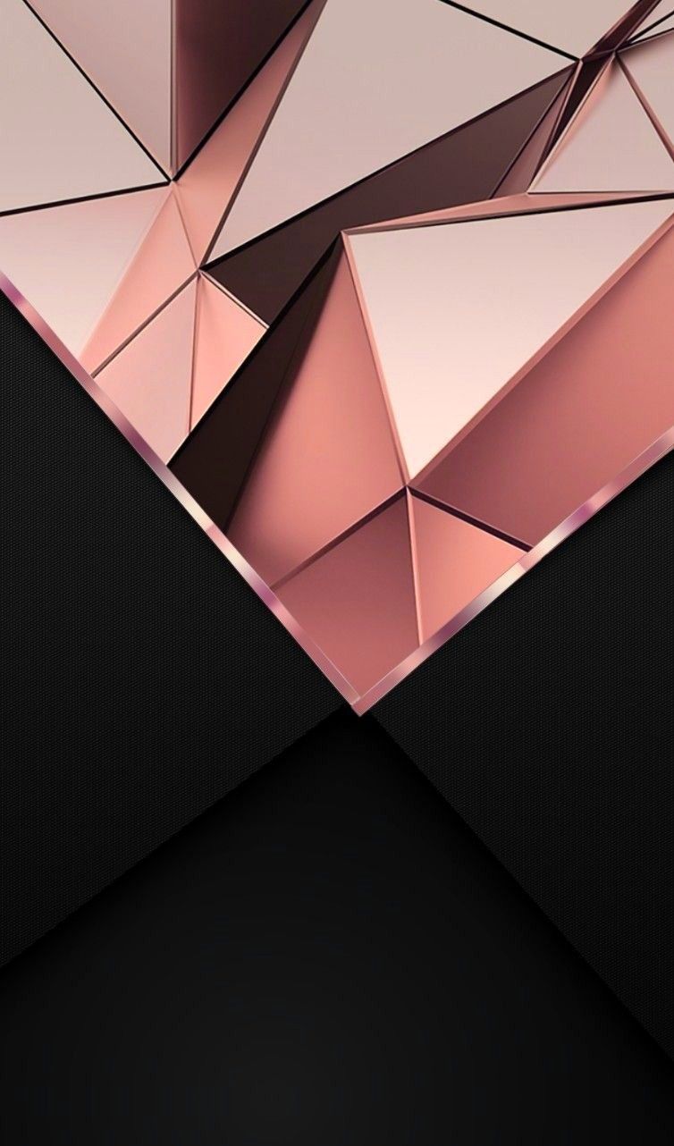 Rose Gold Black Marble Wallpapers