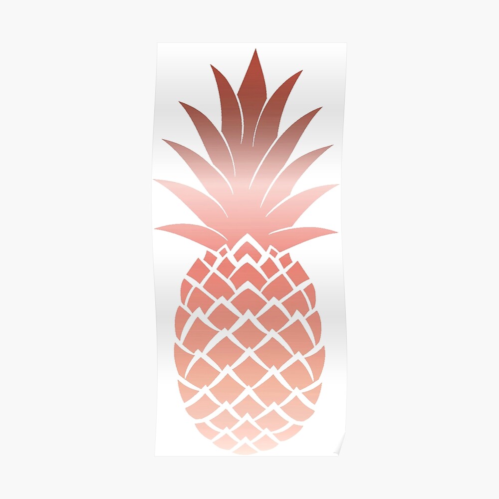 Rose Gold Cute Pineapple Wallpapers