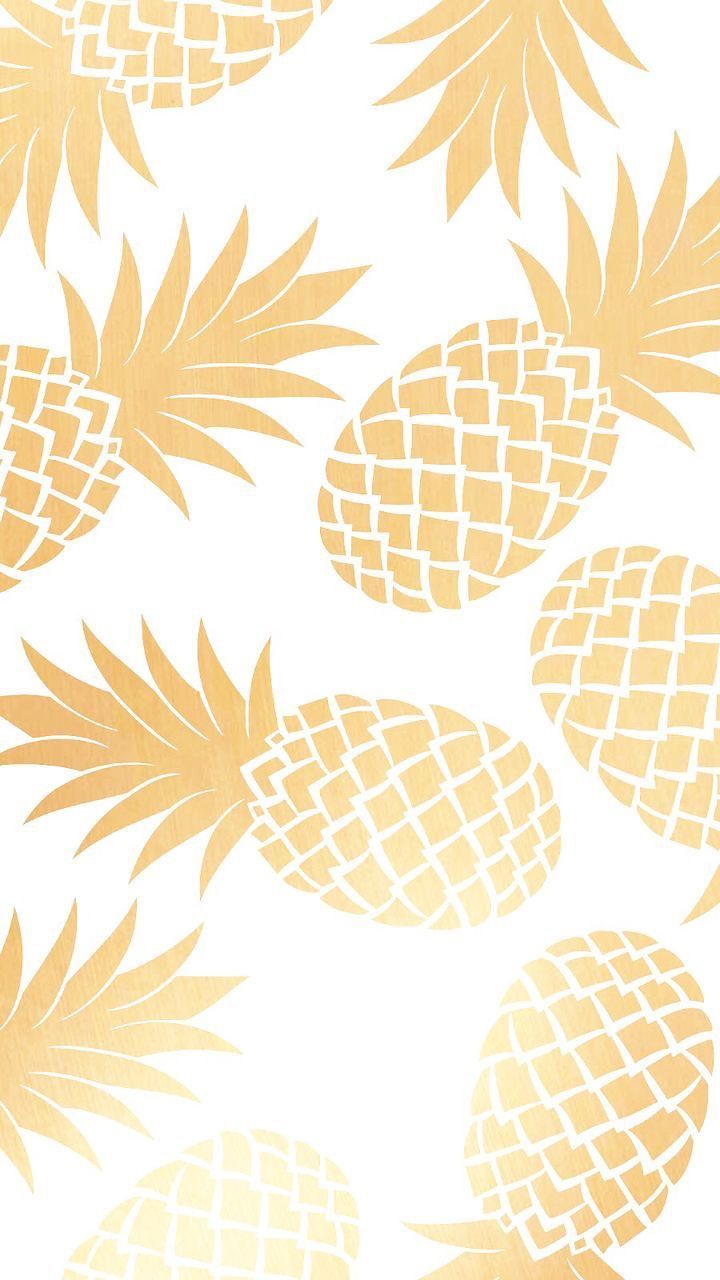 Rose Gold Cute Pineapple Wallpapers