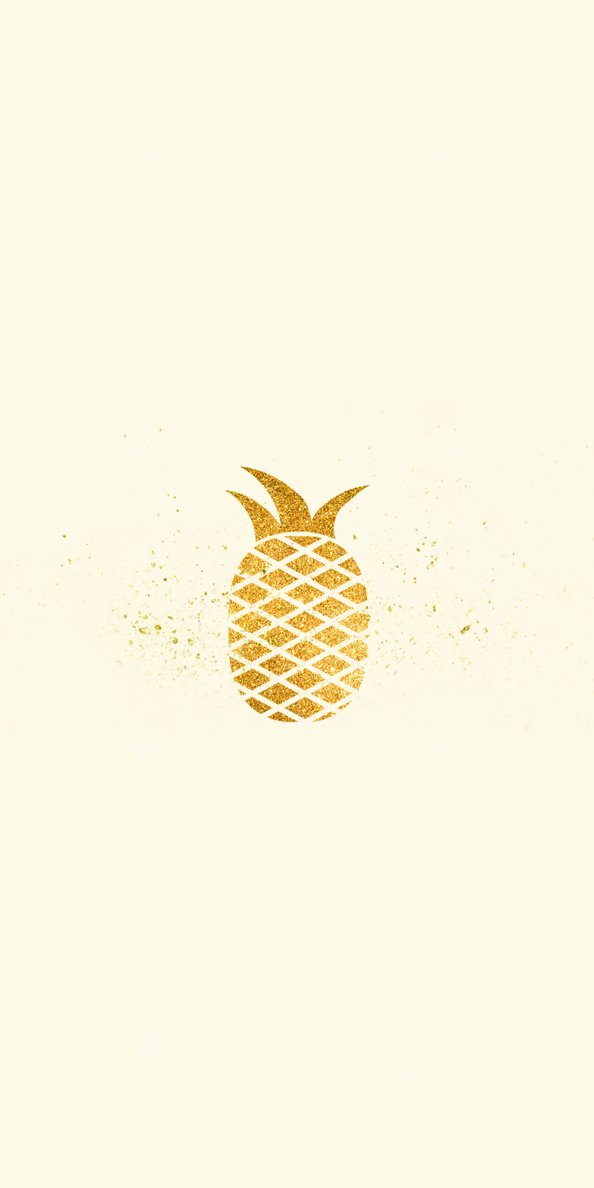 Rose Gold Cute Pineapple Wallpapers