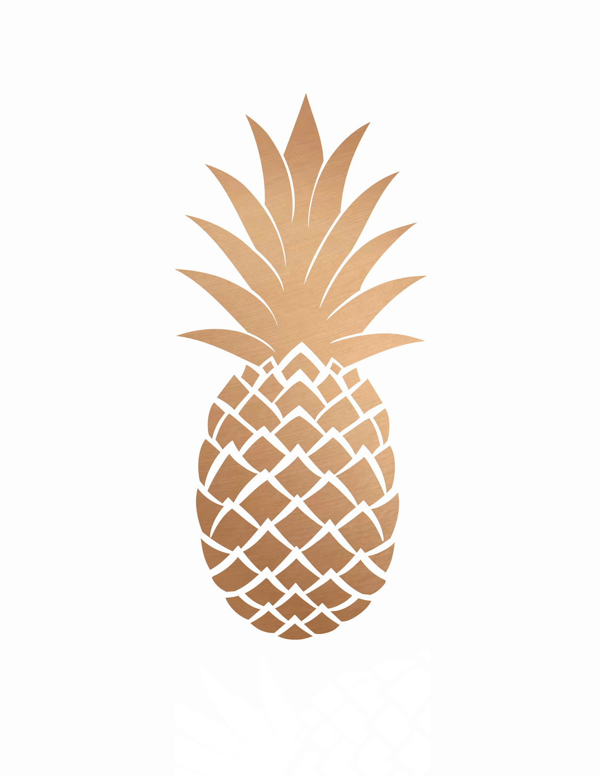 Rose Gold Pineapple Wallpapers