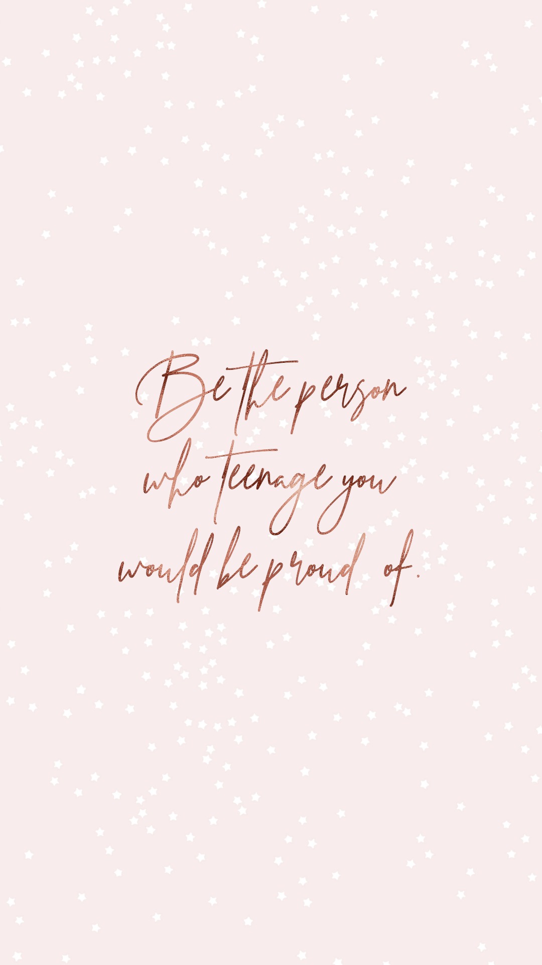 Rose Gold Quotes Wallpapers