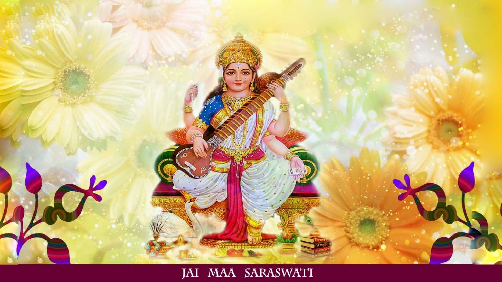 Saraswati Devi Images Wallpapers