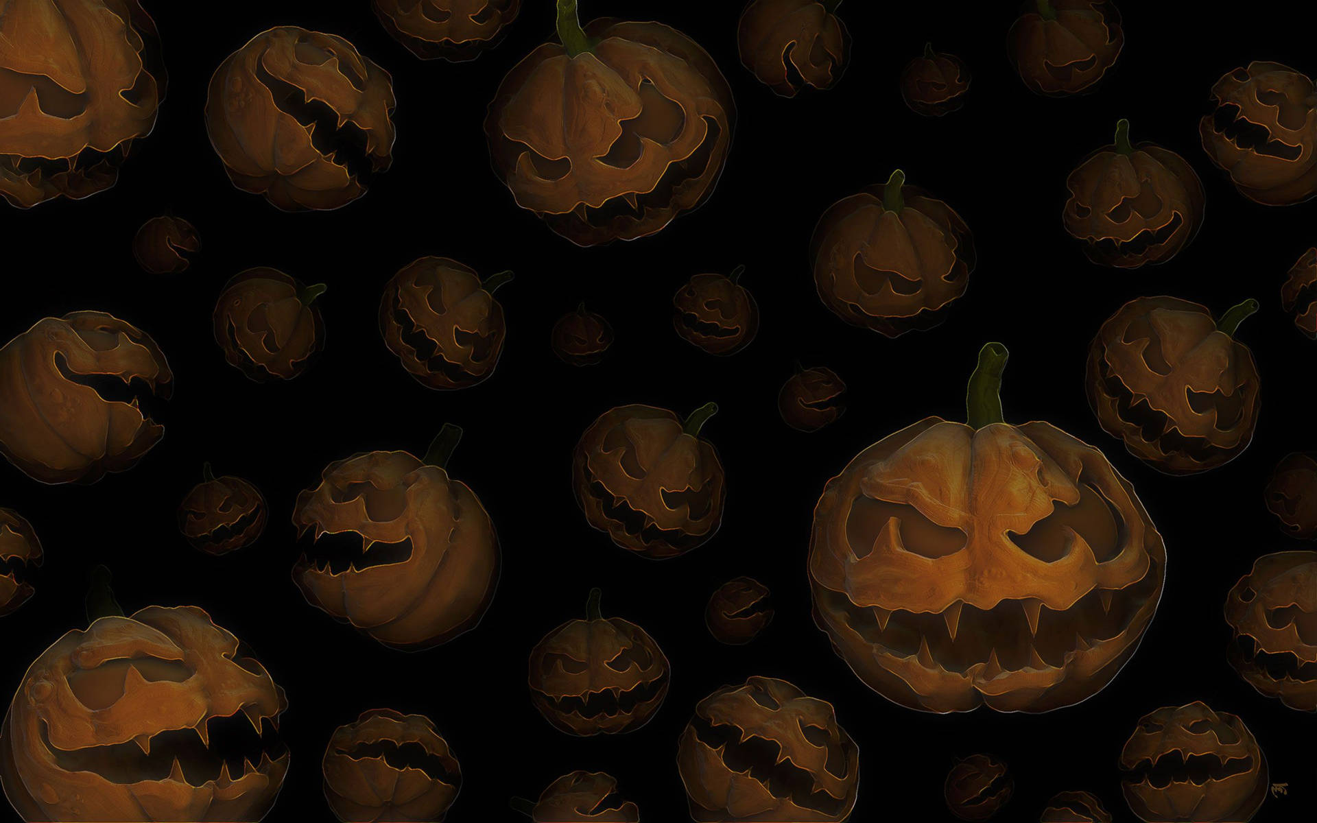 Scary Halloween Pumkin Wallpapers