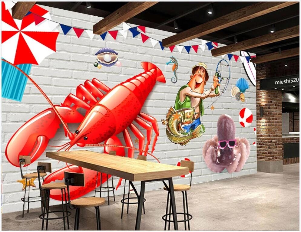 Seafood Restaurant Decoration Wallpapers