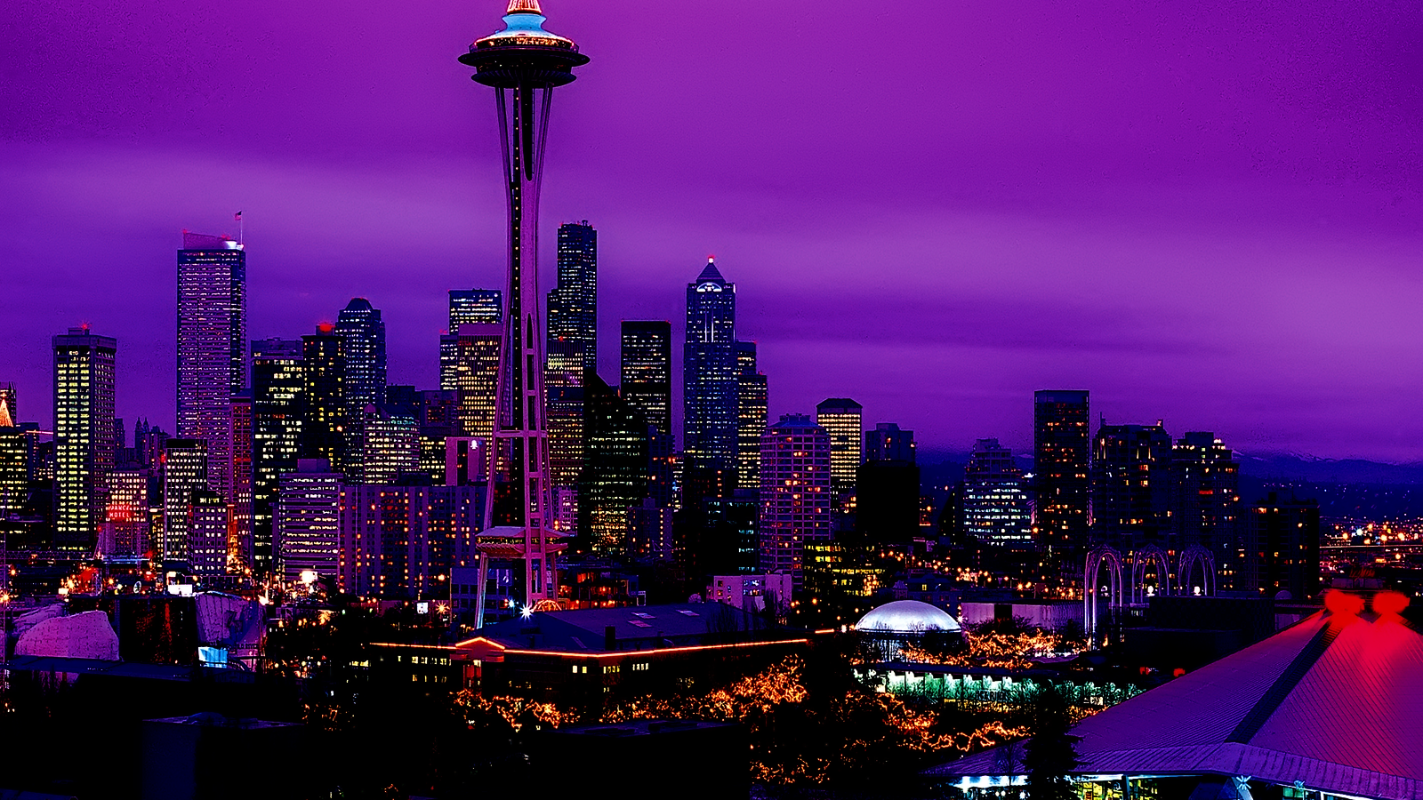 Seattle At Night Wallpapers