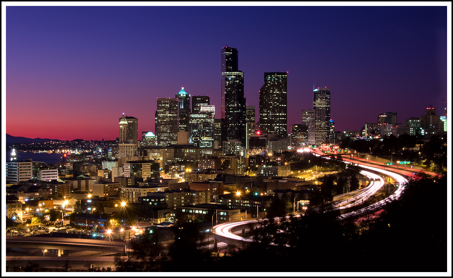 Seattle At Night Wallpapers