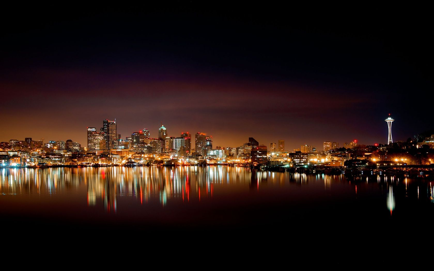 Seattle At Night Wallpapers