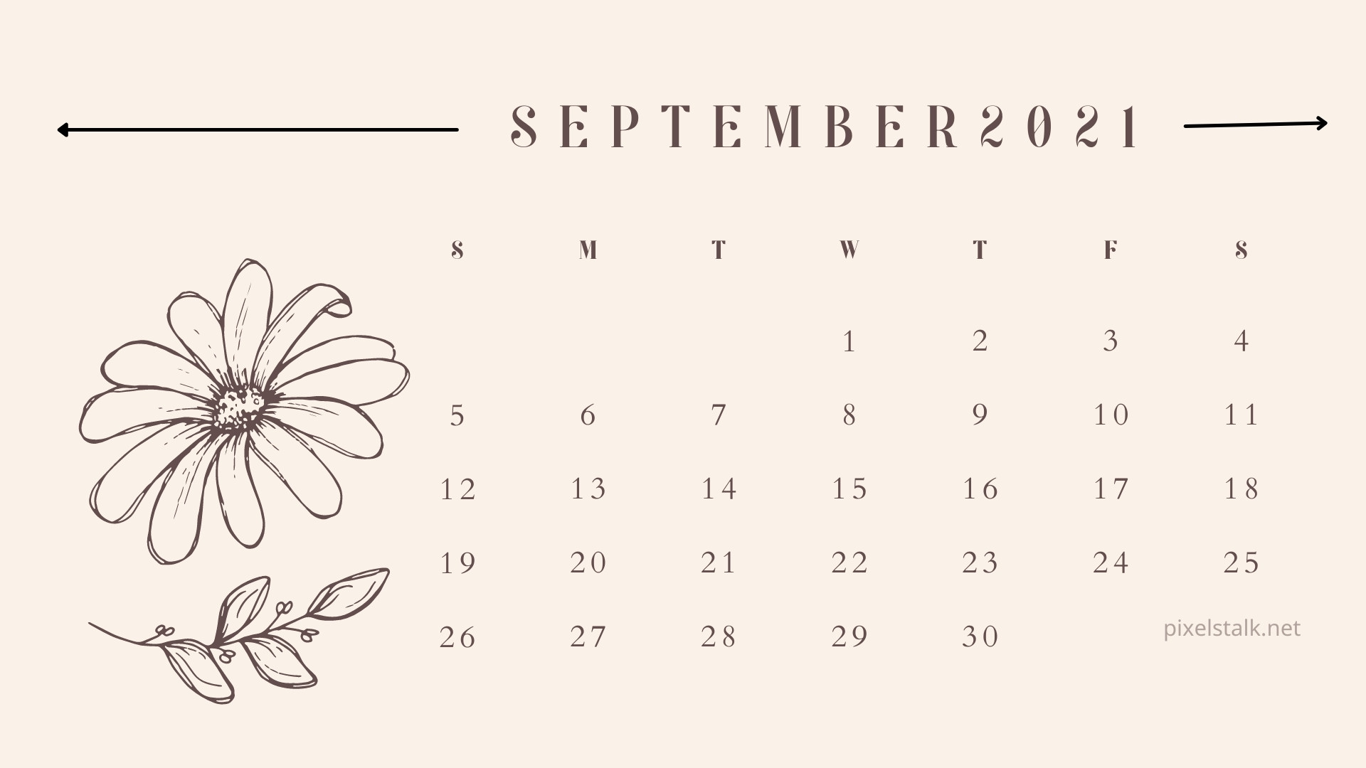 September 2021 Calendar Wallpapers