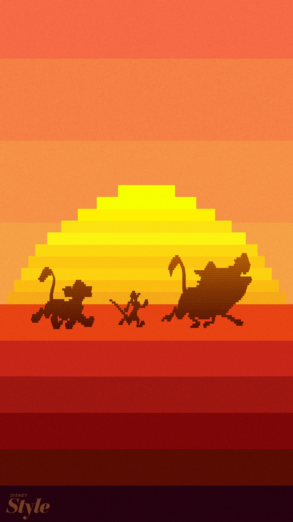 Simba Pumbaa And Timon On Log Wallpapers