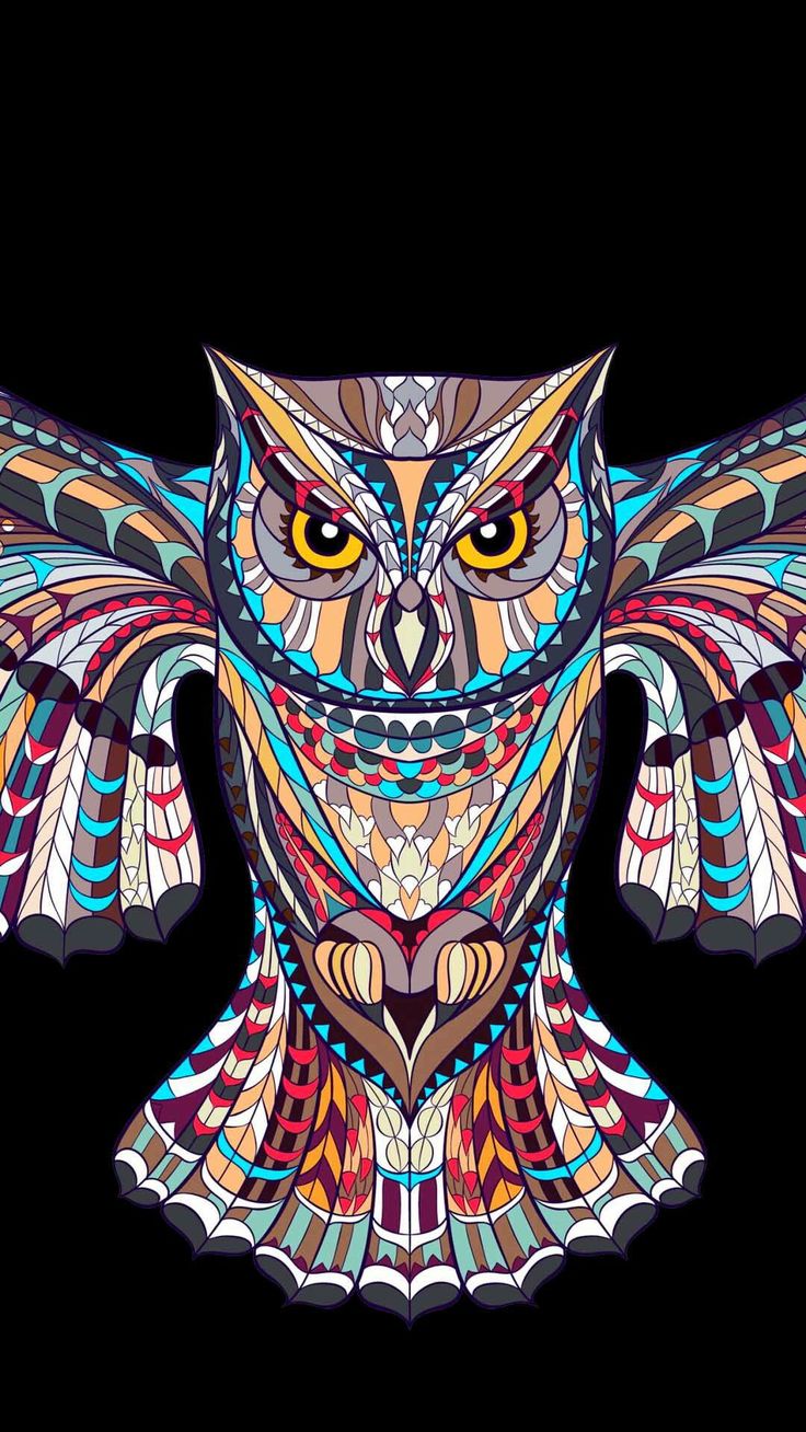 Simple Geometric Owl Wallpapers