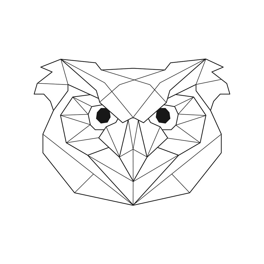 Simple Geometric Owl Wallpapers