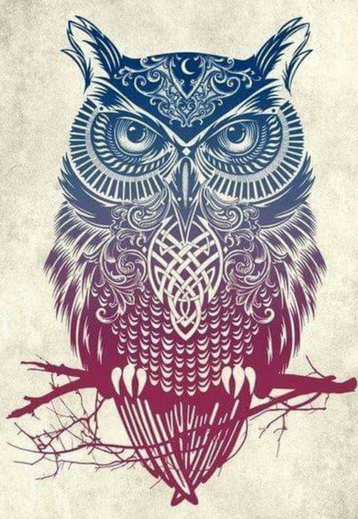 Simple Geometric Owl Wallpapers