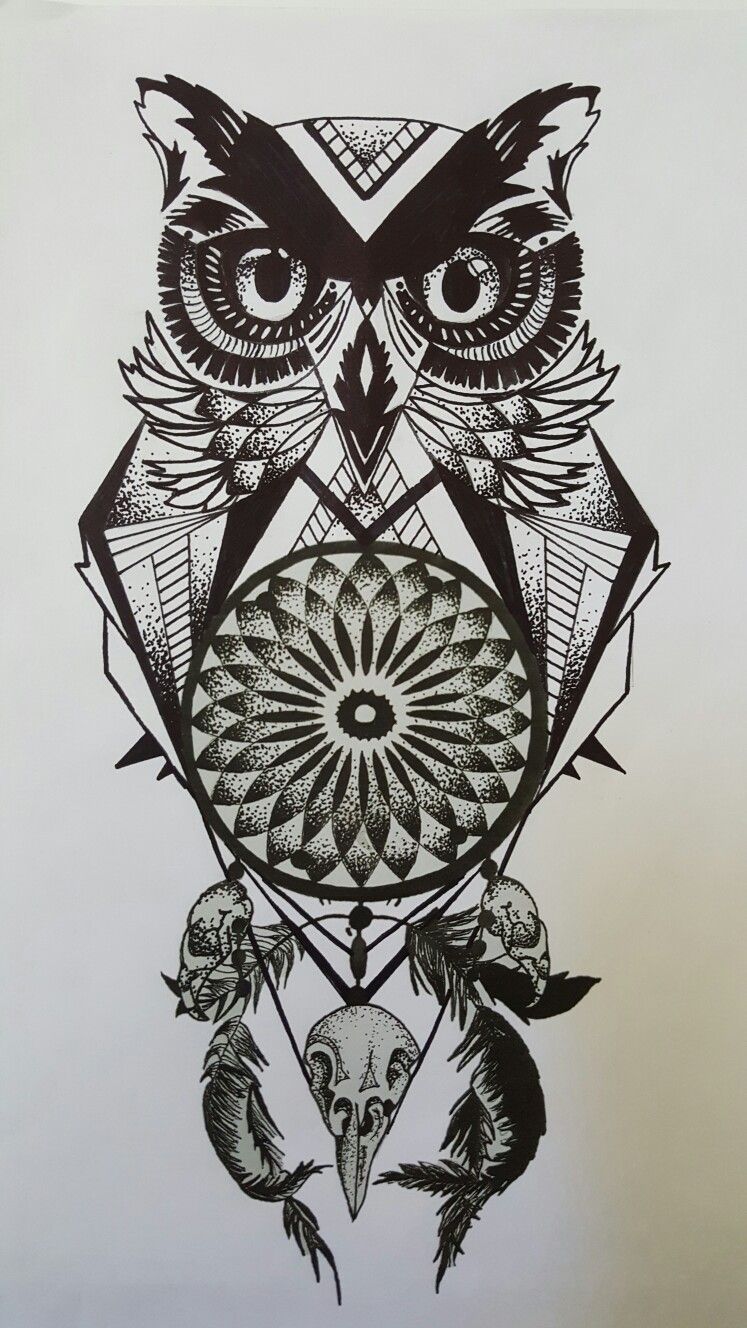 Simple Geometric Owl Wallpapers