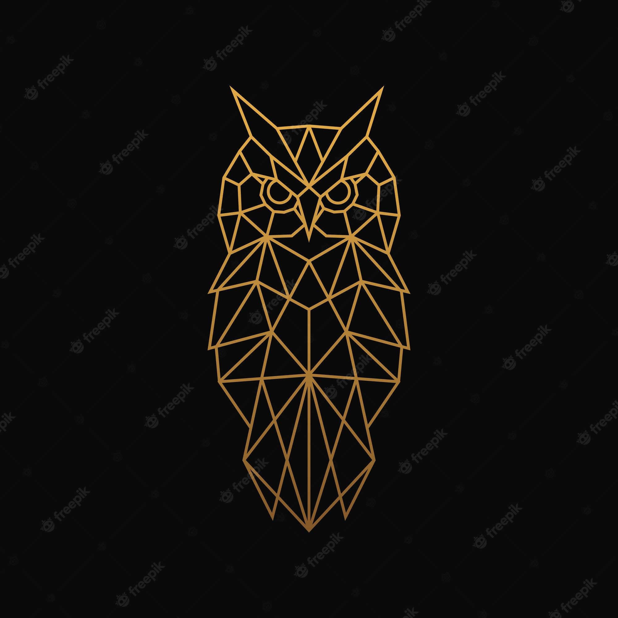 Simple Geometric Owl Wallpapers