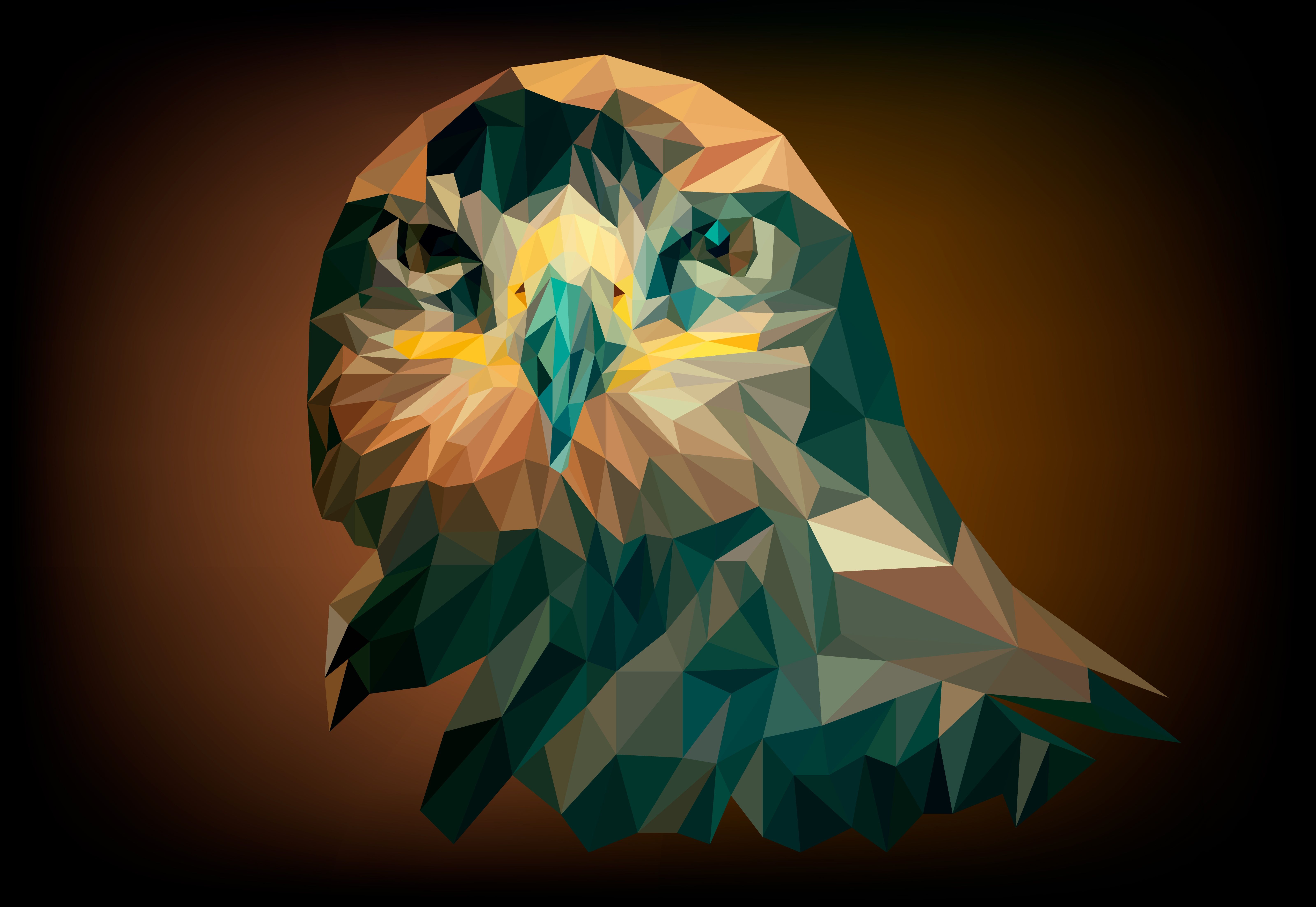 Simple Geometric Owl Wallpapers