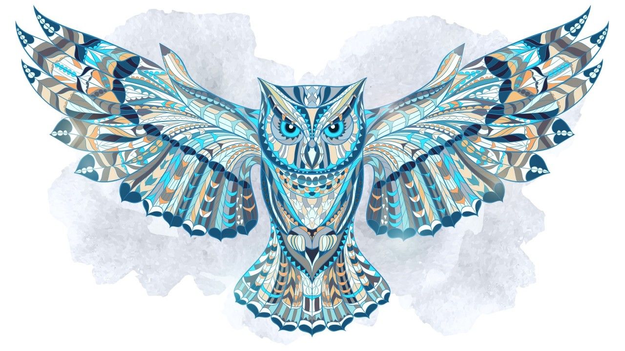 Simple Geometric Owl Wallpapers