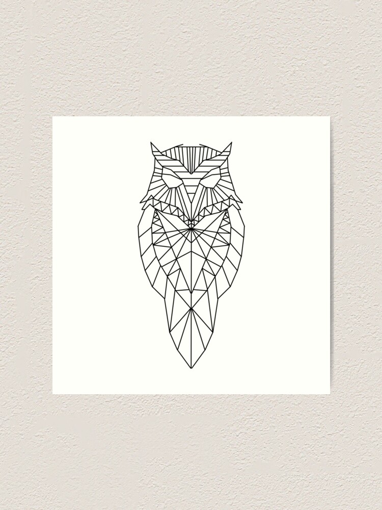 Simple Geometric Owl Wallpapers