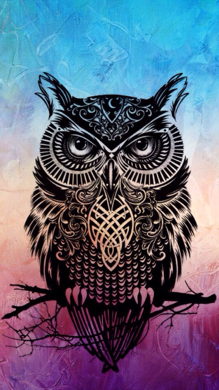 Simple Geometric Owl Wallpapers